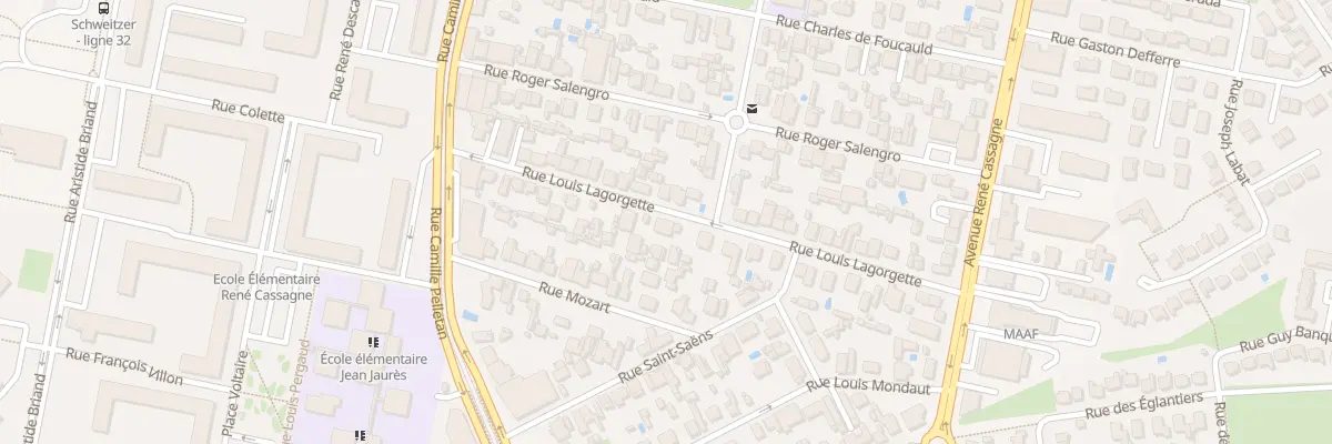 Plan du 27T Rue Louis Lagorgette à Cenon