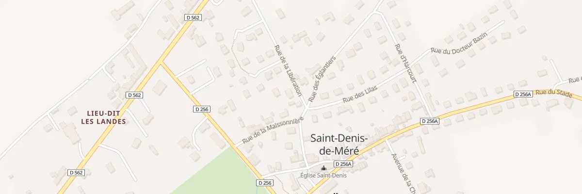 Plan du 1 Rue de la Libération à Saint-Denis-de-Méré