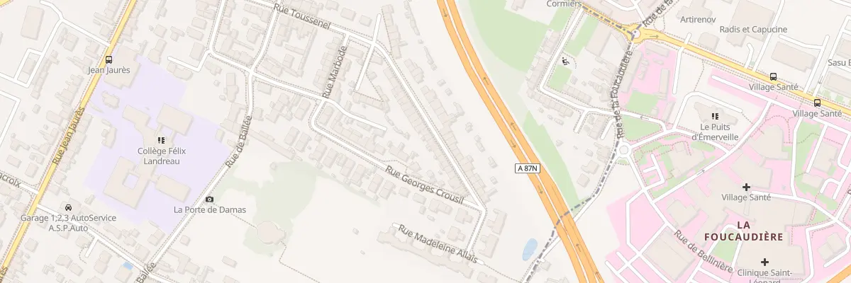 Plan du 48 Rue Toussenel à Angers