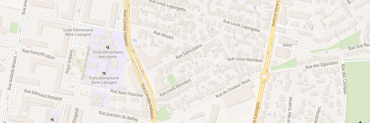 Plan du 17 Rue Saint-Saëns à Cenon