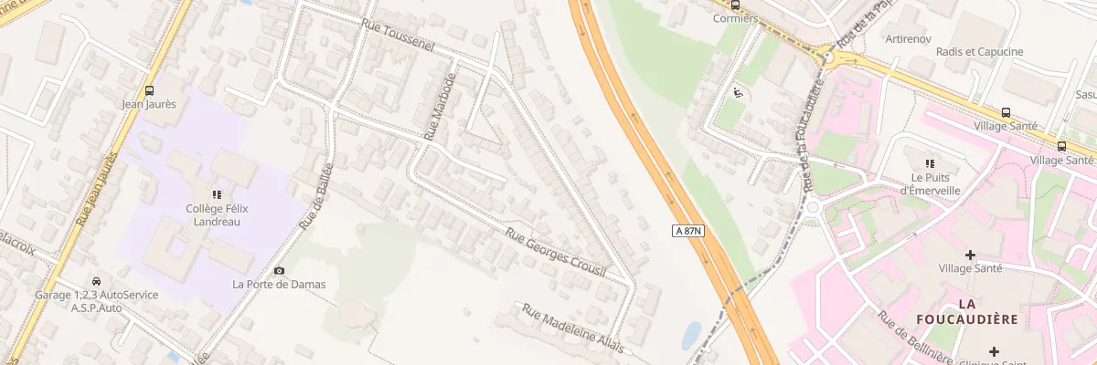 Plan du 44 Rue Toussenel à Angers