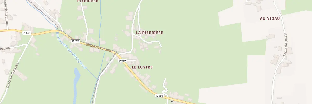 Plan du 223 La Pierriere à Tauriac