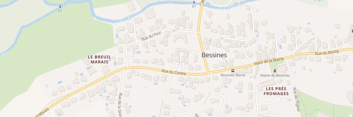 Plan du 22 Rue du Centre à Bessines