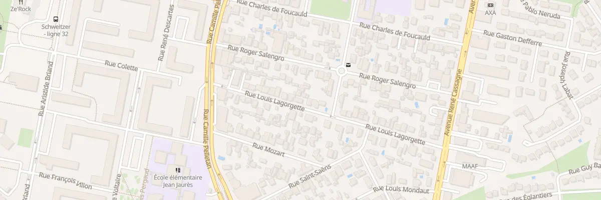 Plan du 22 Rue Louis Lagorgette à Cenon