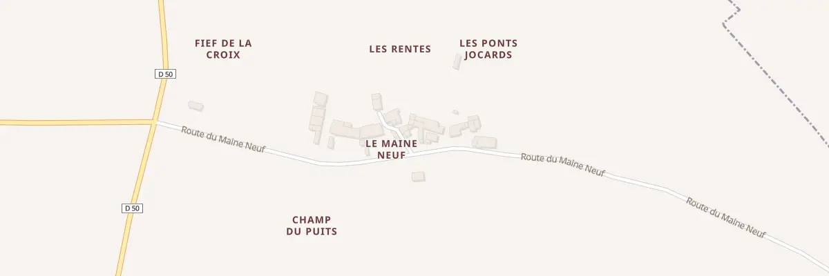 Plan du 23 Le Maine Neuf à Allas-Bocage