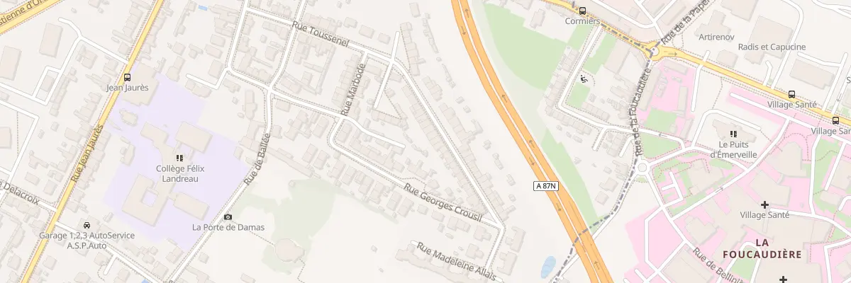 Plan du 40 Rue Toussenel à Angers