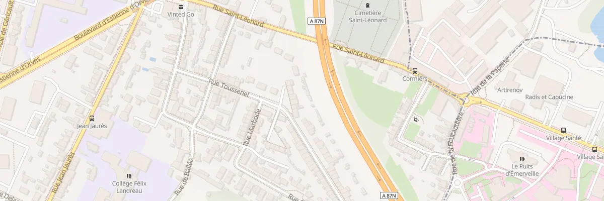 Plan du 37 Rue Toussenel à Angers