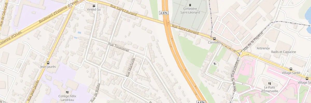 Plan du 35 Rue Toussenel à Angers
