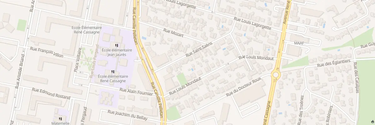 Plan du 13 Rue Saint-Saëns à Cenon