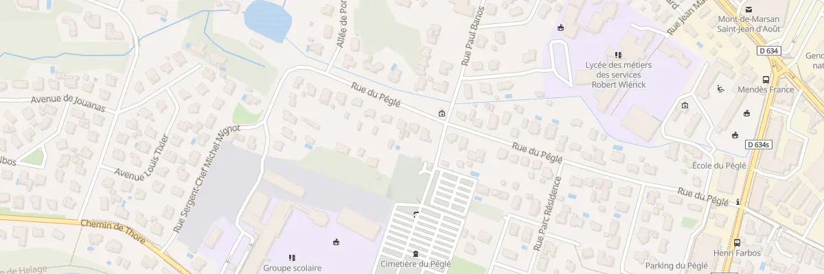 Plan du 801 Rue du Péglé à Mont-de-Marsan
