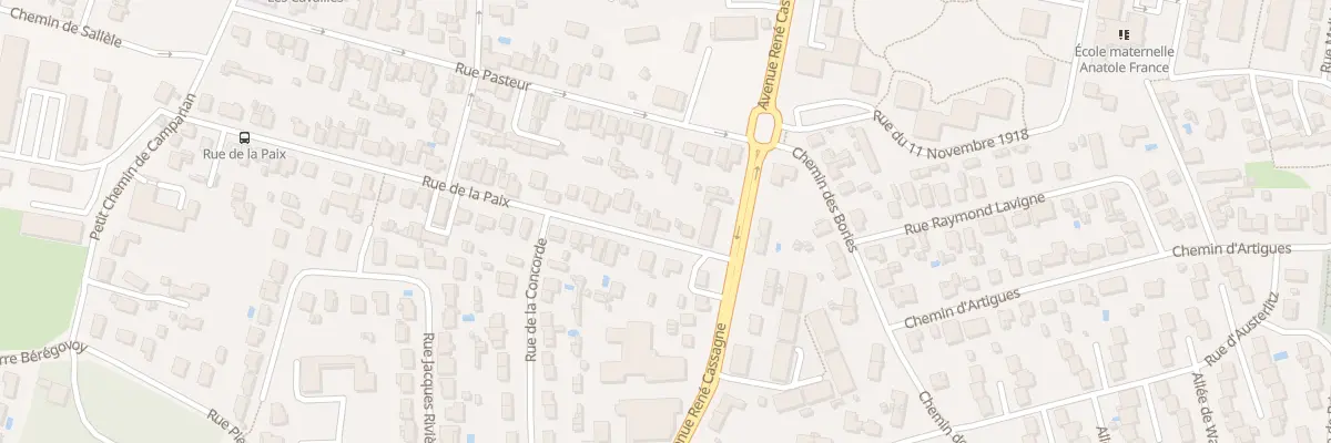 Plan du 54 Rue de la Paix à Cenon