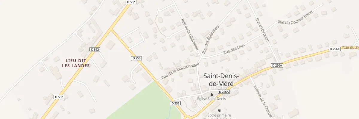 Plan du 5 Rue de la Massonniere à Saint-Denis-de-Méré