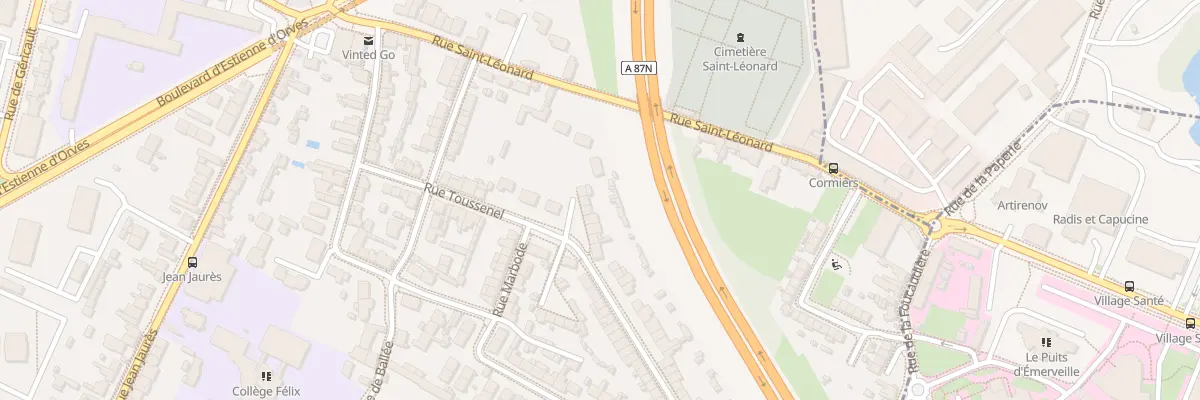 Plan du 31 Rue Toussenel à Angers