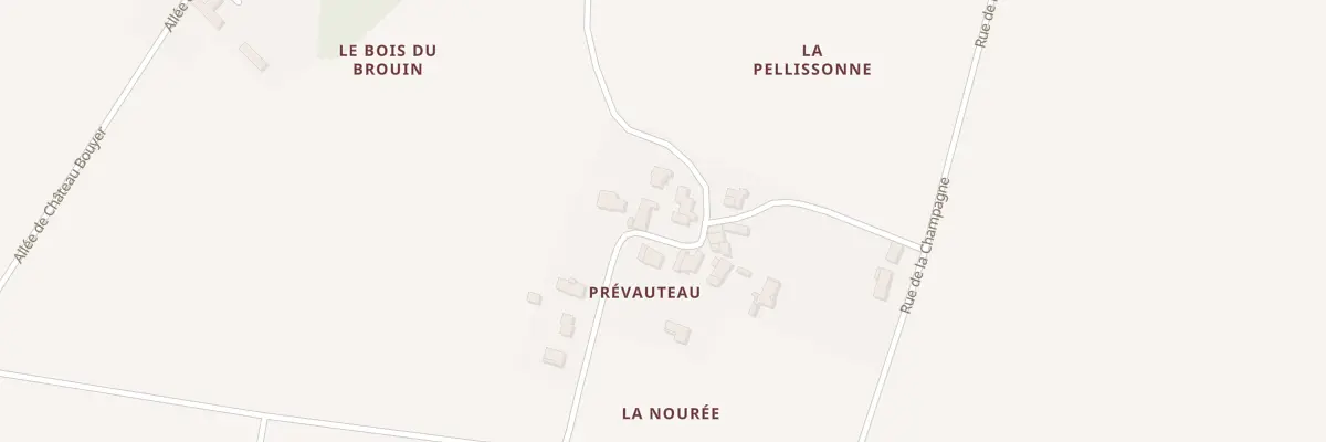 Plan du 13 Rue de Prevauteau à Saint-Sever-de-Saintonge
