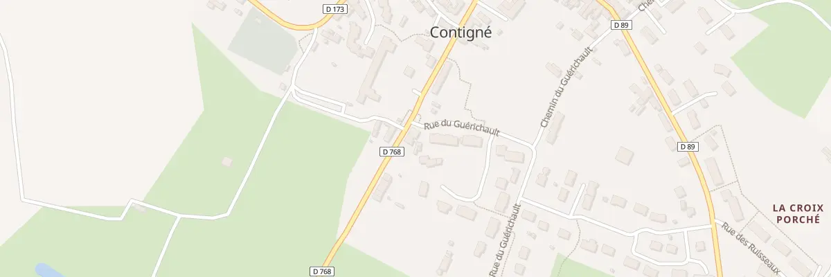 Plan du 32 Rue Ch de Gaulle (Contigne) aux Hauts-d’Anjou