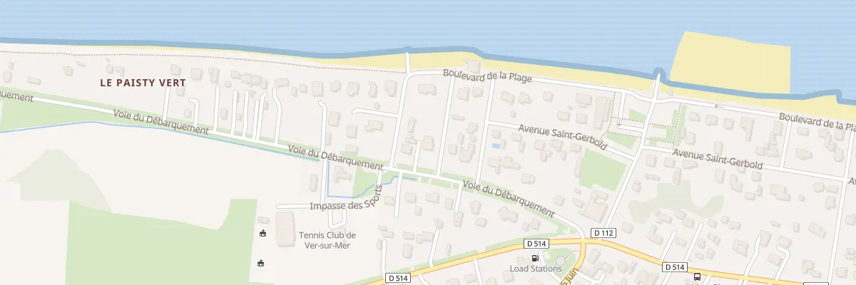 Plan du 12 Voie du Débarquement à Ver-sur-Mer