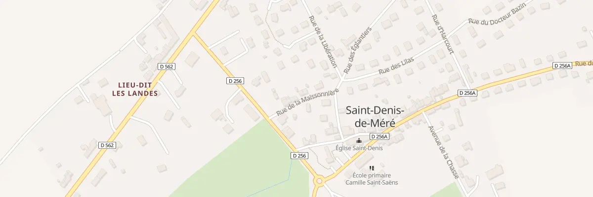 Plan du 1T Rue de la Maissonnière à Saint-Denis-de-Méré