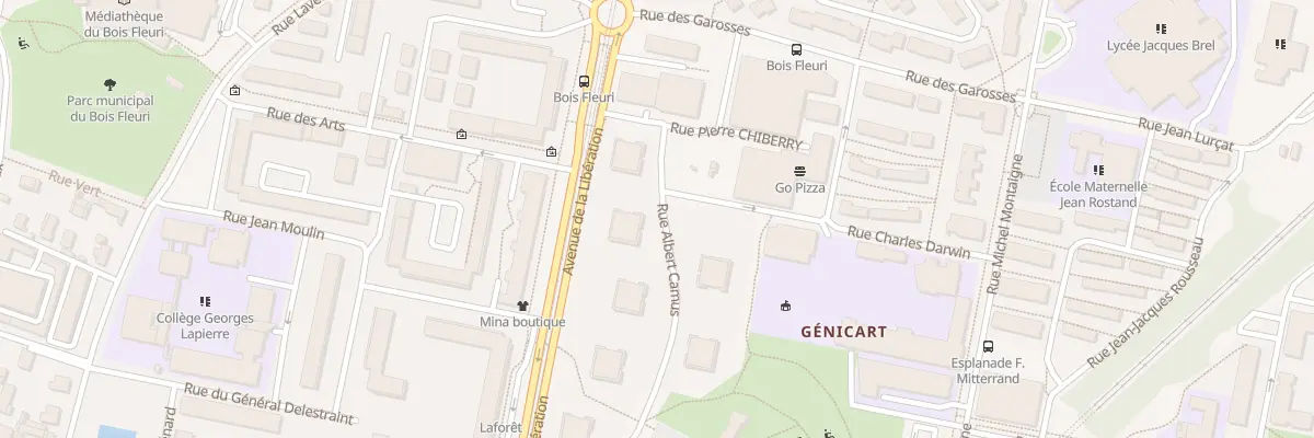 Plan du 1 Rue du Professeur Jean Auriac à Lormont