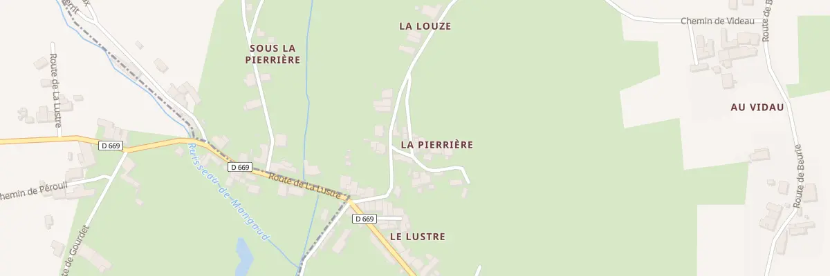Plan du 227 La Pierriere à Tauriac