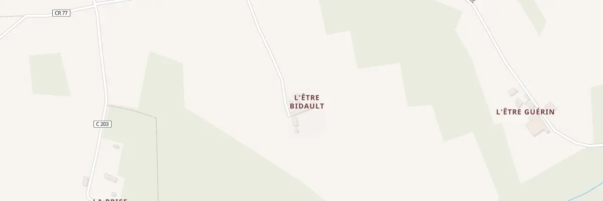 Plan du 592 L’Être Bidault à Champsecret