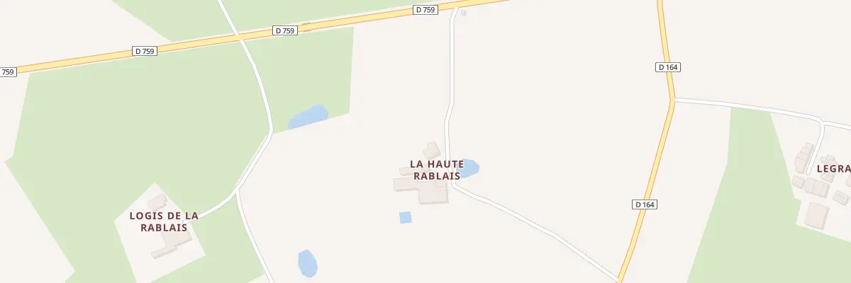 Plan du 1 La Rablais à Voulmentin