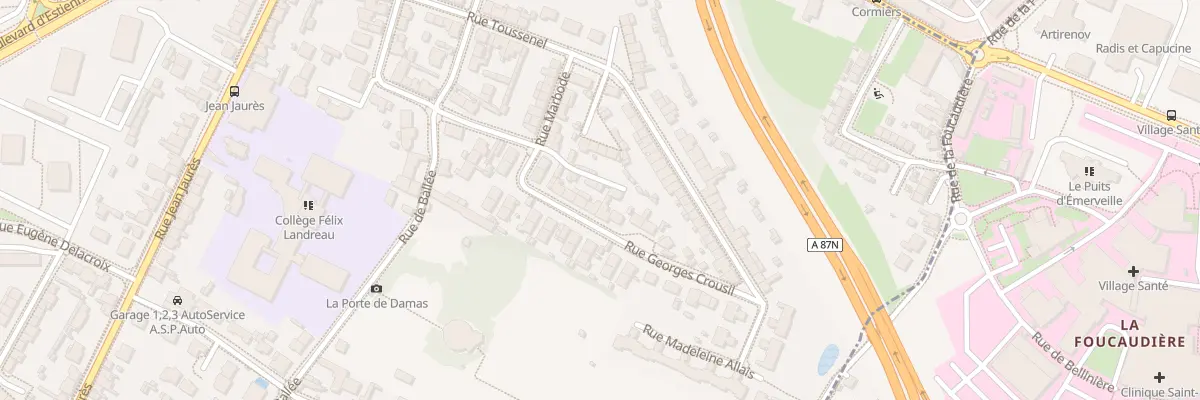 Plan du 25 Rue Georges Crouzil à Angers