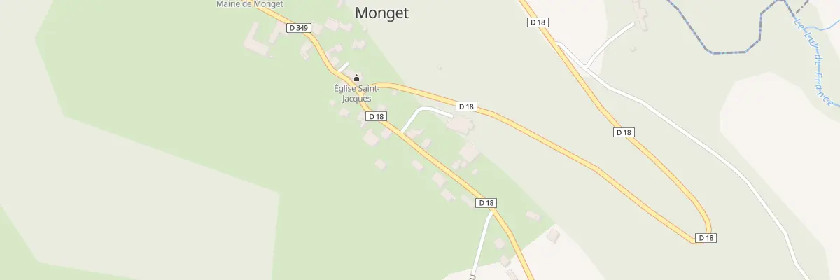 Plan du 117 Rte Montagut à Monget