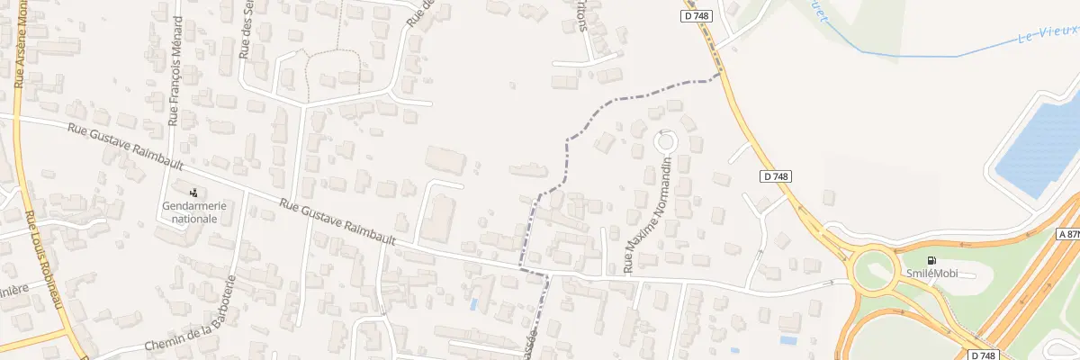 Plan du 1 Rue Gustave Raimbault à Mûrs-Erigné