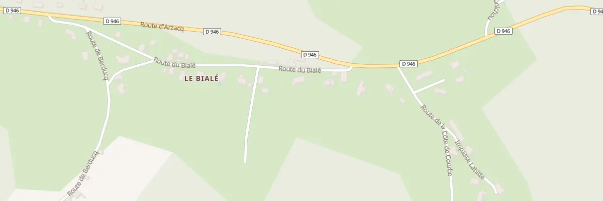Plan du 423 Rte du Biale à Morlanne