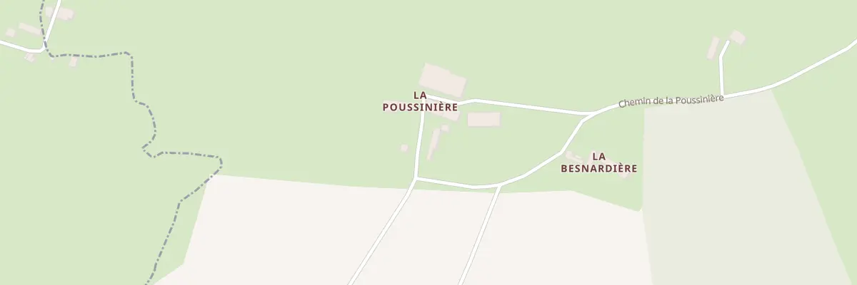 Plan du 1165 Che de la Poussinière à La Chapelle-Rainsouin