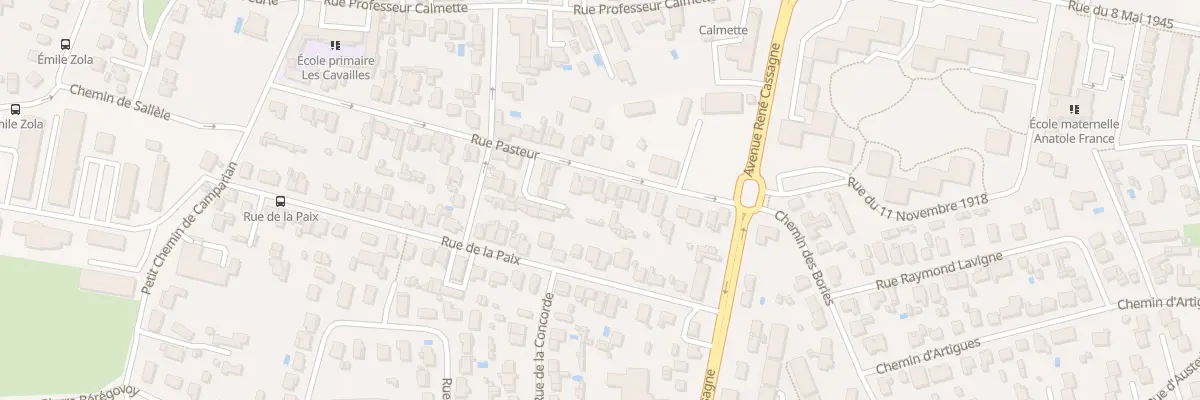 Plan du 43 Rue Pasteur à Cenon