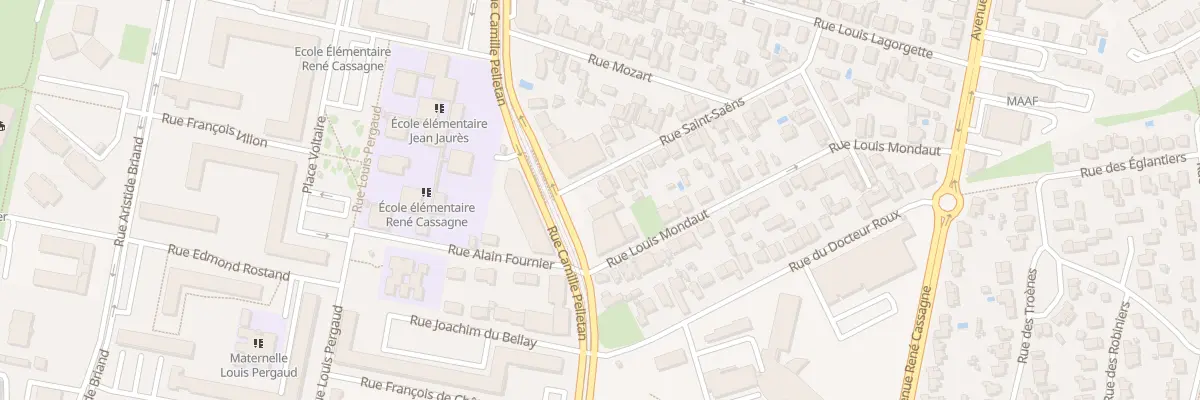 Plan du 3 Rue Saint-Saëns à Cenon
