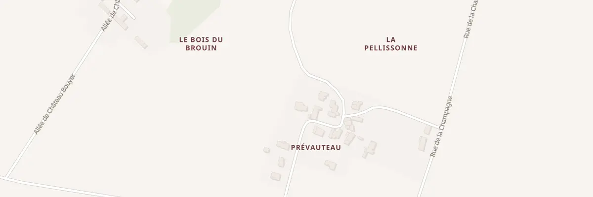 Plan du 11 Rue de Prevauteau à Saint-Sever-de-Saintonge