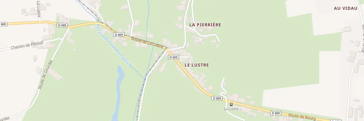 Plan du 246 La Lustre à Tauriac
