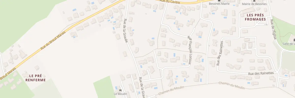 Plan du 5 Rue des Aubépines à Bessines