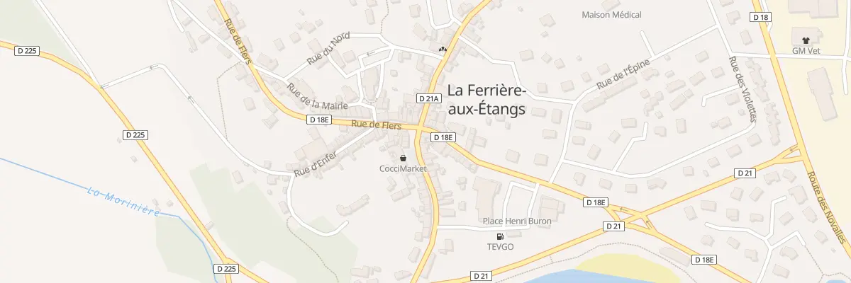 Plan du 1 Rue de Domfront à La Ferrière-aux-Étangs