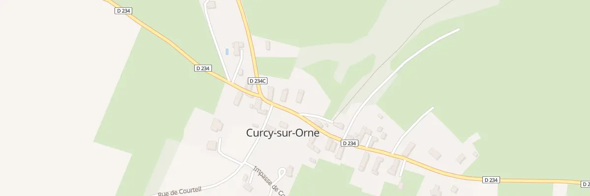 Plan du 9 Rue du Bourg Curcy sur Orne à Thury-Harcourt-le-Hom