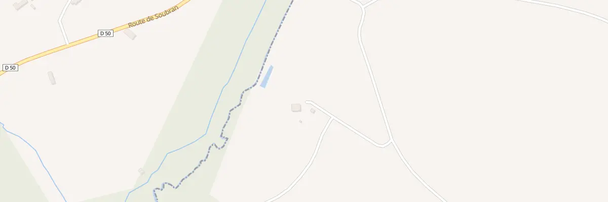 Plan de Rte du Pas des Salles à Courpignac