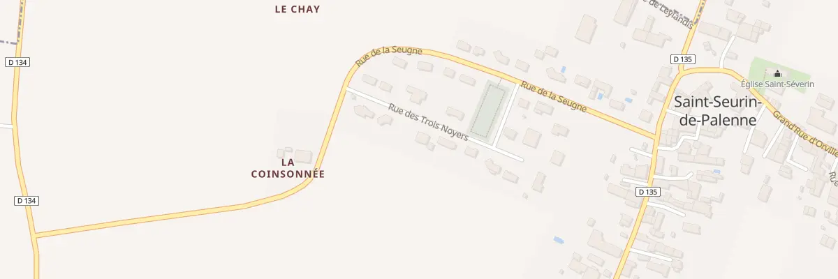 Plan du 3 Rue des Trois Noyers à Saint-Seurin-de-Palenne