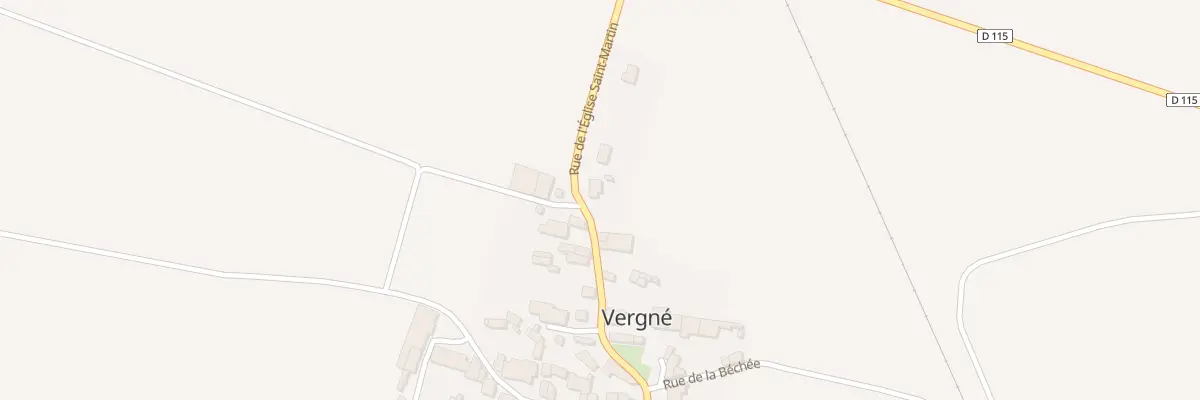 Plan du 8 Rue de l’Eglise St Martin à Vergné