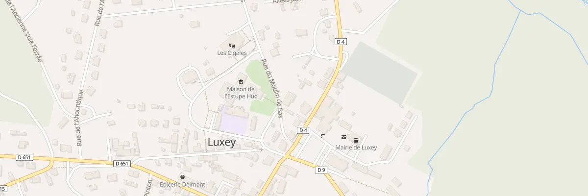Plan du 25 Rue Jeanne Saint-Sever à Luxey