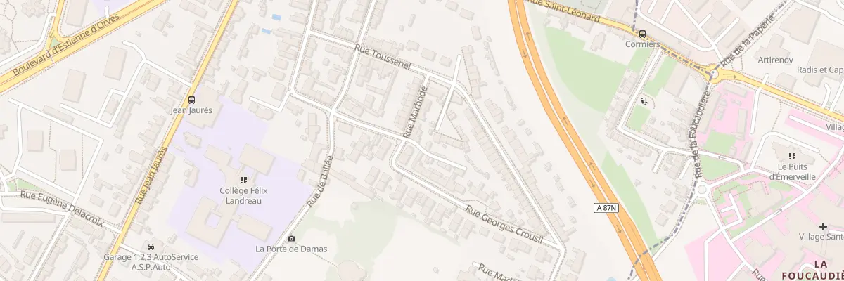 Plan du 7 Rue Marbode à Angers