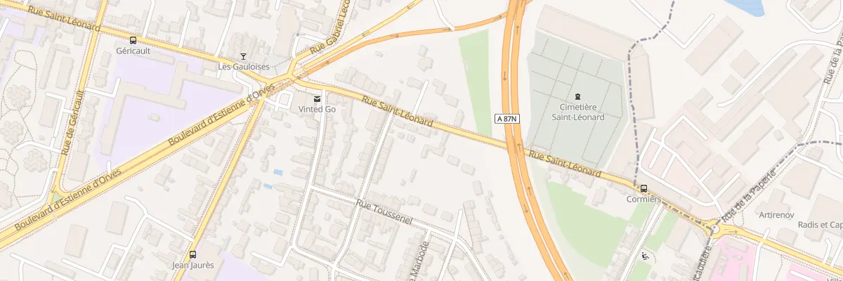 Plan du 392 Rue St Leonard à Angers