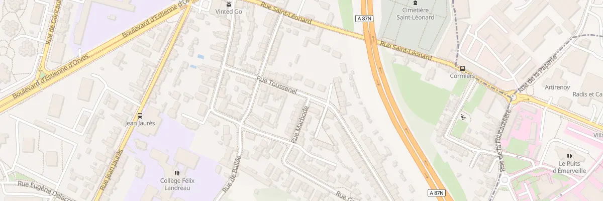 Plan du 2 Rue Marbode à Angers