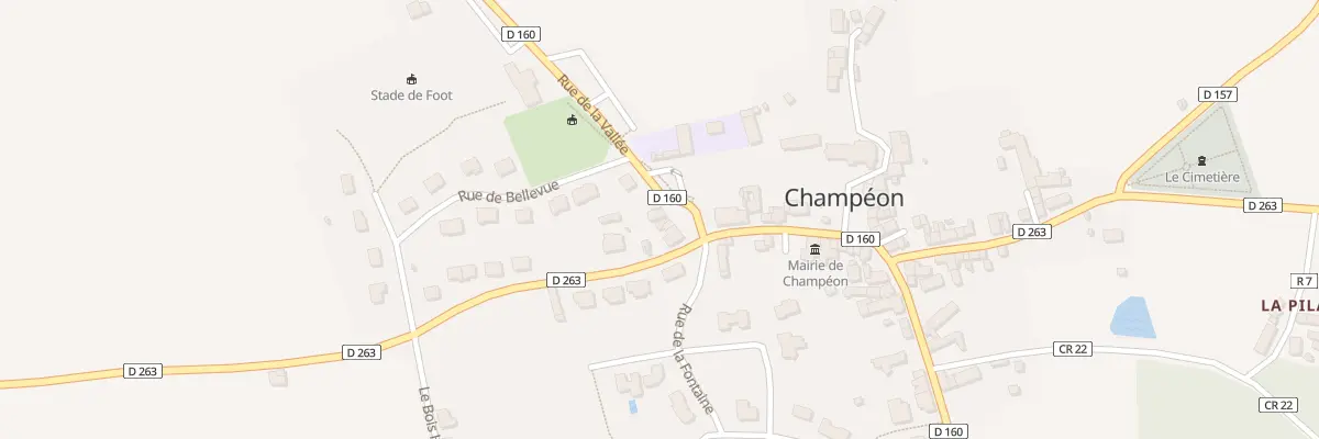 Plan du 5 Rue de la Vallee à Champéon