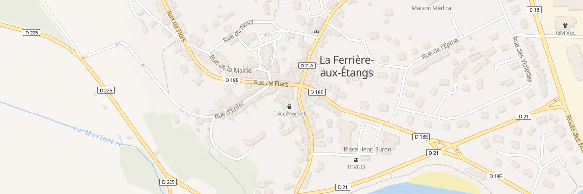Plan du 6 Rue de Domfront à La Ferrière-aux-Étangs