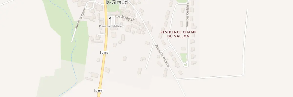 Plan du 40 Rue de la Tranche à Asnières-la-Giraud