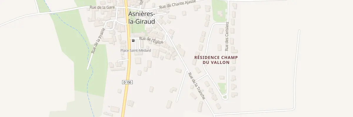 Plan du 32 Rue de la Tranche à Asnières-la-Giraud