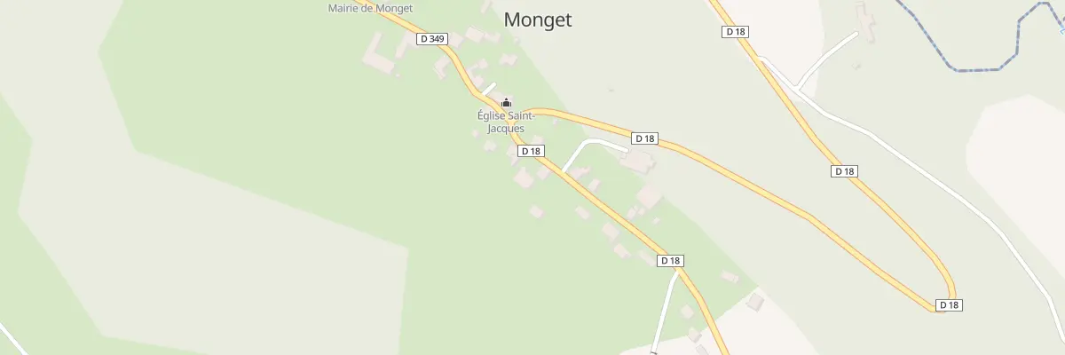 Plan du 80 Rte Montagut à Monget