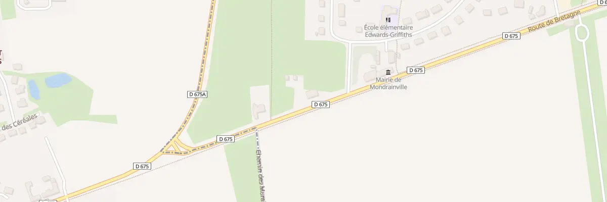 Plan du 5004 Rte Bretagne à Mondrainville
